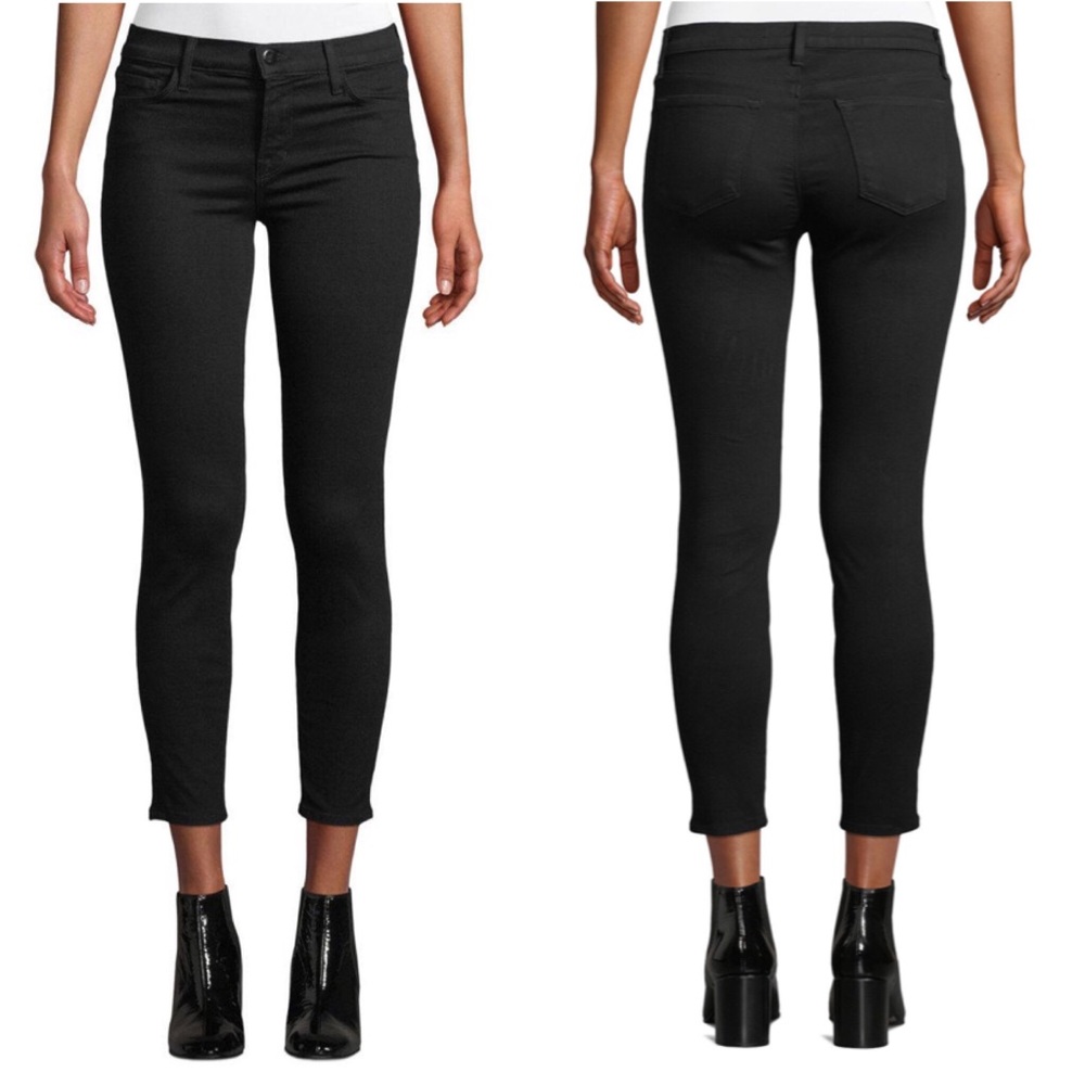 J Brand 835 skinny ankle crop capri jeans black 28 mid rise